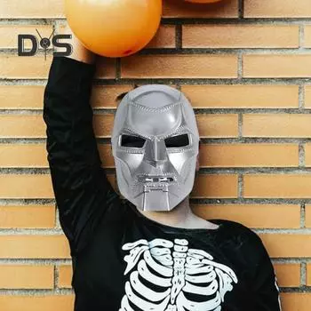 Dr Doom Masque Grim Robot Masque Metallic Color Resina Halloween Mask для косплея, реквизит для вечеринки темно-серого