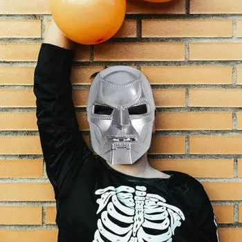 Dr Doom Masque Grim Robot Masque Metallic Color Resina Halloween Mask для косплея, реквизит для вечеринки темно-серого