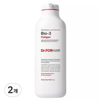 Dr. For Hair Polygen Bio3 Functional Shampoo Fresh Herb Fragrance, 500ml, 2 units