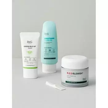 Dr.G BEST Skincare Planning Set Успокаивающий крем 70 мл + Пилинг-гель 60 г + Green Mild Up Sun 20 мл
