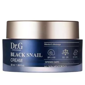 Крем Dr.G Black Snail Cream 50 мл + 2 тыквенных ночных пакета, 1 упаковка