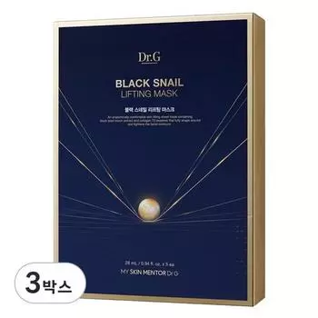 Dr.G Black Snail Лифтинг-маска, 5 упаковок, 3 шт.