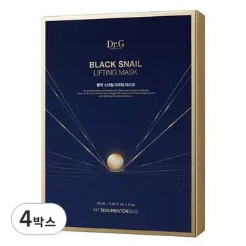Dr.G Black Snail Лифтинг-маска, 5 упаковок, 4 шт.