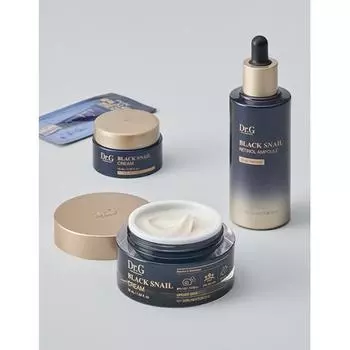 Dr.g Black Snail Retinol Ampoule 50ml + Крем 50 мл Эксклюзивная упаковка + Крем 15 мл 2 мл Sun Free