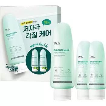 Осветляющий пилинг-гель Dr.G Brightening Peeling Gel 120 г + 60 г x 2 шт, 1 набор