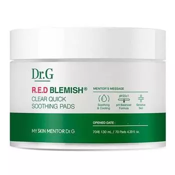 Dr.G Dr.G Red Blemish Clear Quick Soothing Pack, 70 упаковок, 1 упаковка