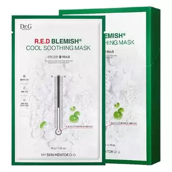 Dr.G Dr.G Red Blemish Cool Soothing Mask, 10 шт., 1 упаковка