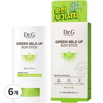 Dr. G Green Mild Up Sun Stick SPF50+ PA++++, 20g, 6 pieces