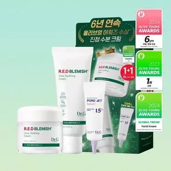Dr.G Red Blemish Clear Soothing Cream 70 мл 1+1 ограниченный выпуск (+Тюбик 70 мл + Pore Jet Serum 10 мл)