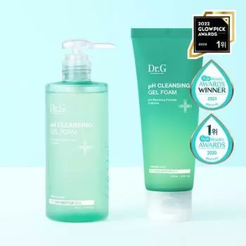 Dr.G Mildly Adic Cleansing Gel Foam 200 мл Специальный набор (+100 мл бесплатно), Корея очищение