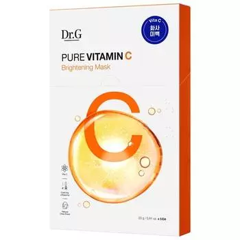 Dr.G Pure Витамин С, осветляющая маска, 1 упаковка, 5 упаковок