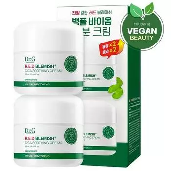 Dr.G Red Blemish Cica Soothing Cream Duo Special Set, 50 мл, 2 шт. Популярная корейская косметика
