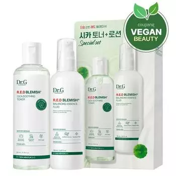Dr.G Red Blemish Cica Soothing Toner 200 мл + Essence Fluid 150 мл Набор корейской косметики