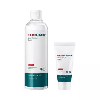 Dr.G Red Blemish Clear Moisture Тоник и крем-набор (300мл + Сливки 30мл)