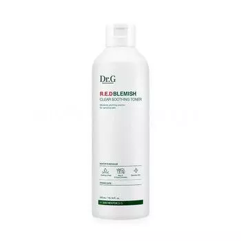 Dr.G RED Blemish Clear Soothing Toner 120 мл, гипоаллергенный, мягкий пилинг, увлажняющий, корейская косметика, Kbeauty, образец
