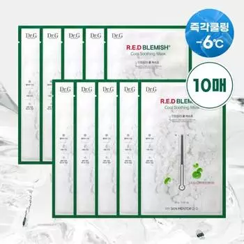 Dr.G Red Blemish Cool Успокаивающая маска 10 шт.