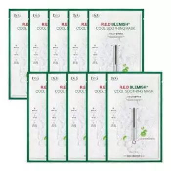 Dr.g Red Blemish Cool Успокаивающая маска 10 шт.