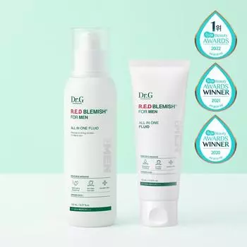 Dr.G Red Blemish For Men All In One Fluid, специальный набор 150 мл (+75мл)