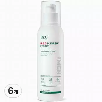 Dr.G Red Blemish for Men флюид All-in-One, 150мл, 6 шт., лучшая мужская косметика Кореи