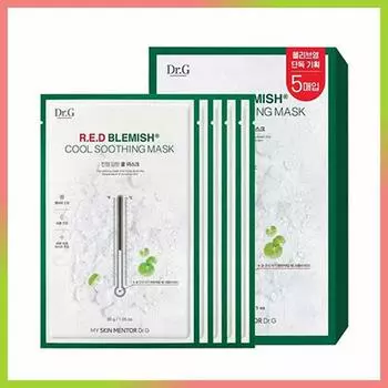 Dr.G Успокаивающая маска Red Blemish Cool, 5 листов