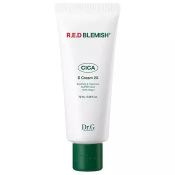 Dr.G Vegan Red Blemish Cica S Cream 2X 70 мл, 1 шт.