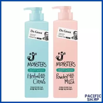 [Dr. Groot] J.Monster Гель для душа Powdery Musk 385 мл, Citrus 385 мл Herbal Citrus 385ml