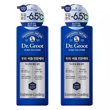 Dr. Groot Scalp Solution Extreme Cooling Shampoo Peppermint Fragrance, 700ml, 2 units