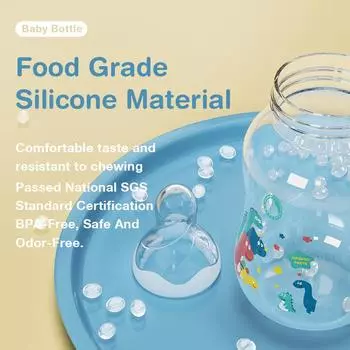 Dr.isla 150/240 мл Детская полипропиленовая бутылочка с широким горлом для новорожденных с ручкой Детская молочная бутылочка с рисунком для новорожденных Детская чашка без бисфенола-А