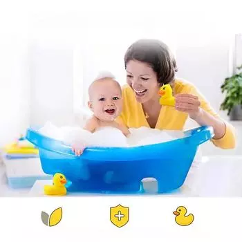 Dr.isla Детский термометр для ванны Безопасный таймер для душа Датчик температуры для младенцев Водонепроницаемая игрушка для купания новорожденных белый