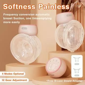 Dr.isla носимый молокоотсос с ночной подсветкой молокоотсос доение грудного молока и доильный аппарат полностью автоматический молокоотсос фиолетовый