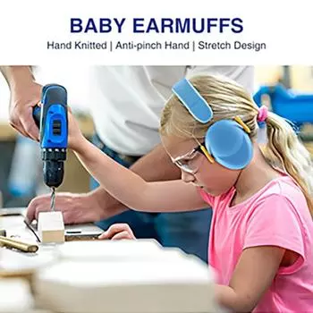 Dr.isla YOUNTH Детские противошумные наушники с эластичным ремешком Защита органов слуха Защитные наушники Детские шумоподавляющие наушники для сна синий