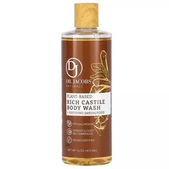 Dr. Jacobs Naturals, Botanical Rich Castile Body Wash, Soothing Sandalwood, 16 oz (473 ml)