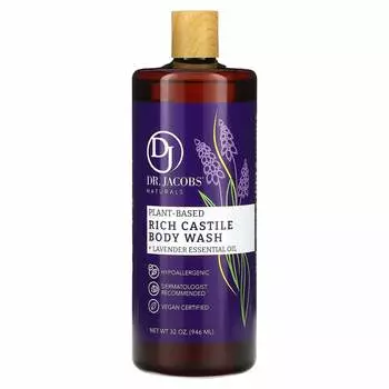 Dr. Jacobs Naturals, Botanical Rich Castile Body Wash + Lavender Essential Oil, 32 oz (946 ml)