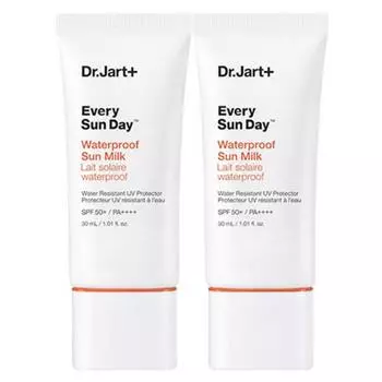 Dr. Jart Every Sun Day Waterproof Sun Milk Sunscreen SPF50+ PA++++, 30ml, 2 units