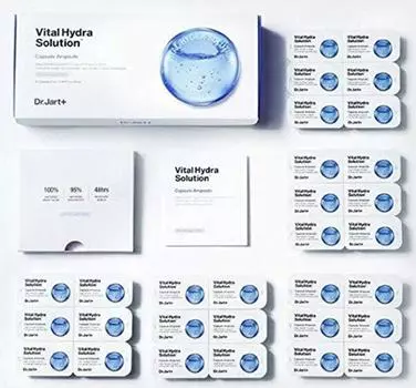Dr.JART + Vital Hydra Solution Capsule Ampoule 2 мл (0,06 унции) * 18 шт. (Отбеливание, против морщин)