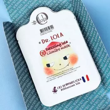Dr Lola Dazzling Lola s Тканевая маска для лица 25 млX5 шт. Успокаивающая корейская маска для ухода за кожей 25mlX5pcs