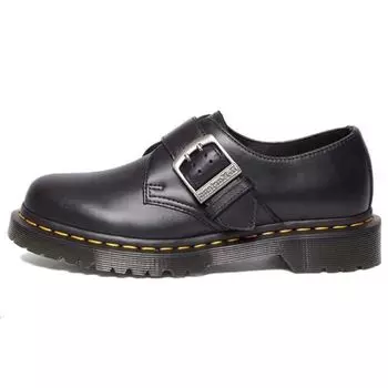 Dr. Martens 1461 Пряжка Pull Up Кожа Оксфорд Черные Мужские Кроссовки 31040001 36
