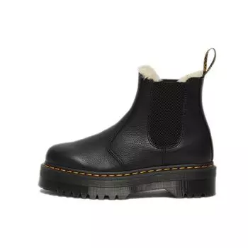 Dr. Martens 2976 Ботинки челси на платформе с подкладкой из искусственного меха, черные, унисекс, 25635001 38