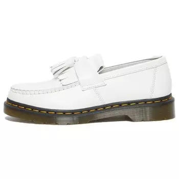 Dr. Martens Кожаные винтажные туфли с круглым носком и боковой строчкой на толстой подошве, женские туфли белого цвета 27431100 45