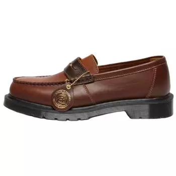 Dr. Martens Кожаные лоферы Penton, коричневые, янтарные, унисекс, кроссовки 31858476 42