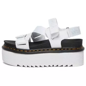 Dr. Martens Сандалии Kimber Logo Webbing Strap White мужские кроссовки черные светло-серые 26797100 36