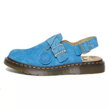 Dr. Martens Сделано в Англии, замшевые мюли с открытой пяткой, синие, унисекс, 31361416 42