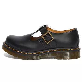 Dr. Martens Туфли Мэри Джейн Polley из гладкой кожи черного цвета (Женский) Женские кроссовки 14852001 37