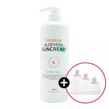 Dr. Moon Aloe Vera Extra Large Premium Moisturizing Sun Cream 1000ml SPF50+ PA+++, 1 piece