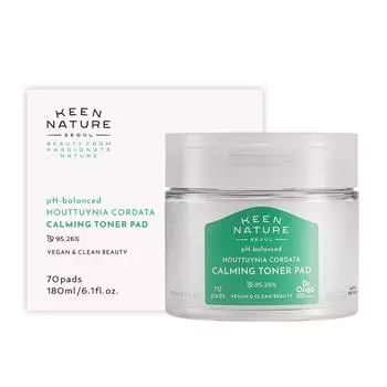 Dr. Olga slightly acidic Houttuynia cordata pore soothing toner pad 180ml, 1 piece, 70 pieces