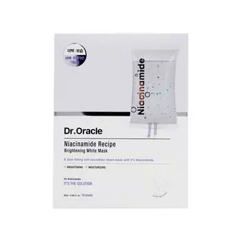 Доктор. Oracle Niacinamide Recipe Brightening White Mask Pack 25 мл, 10 шт., 1 шт.