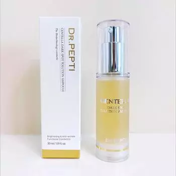 Dr.PEPTI Centella Dark Spot Solution Ampoule, антивозрастное средство, корейская косметика, Kbeauty, пробник