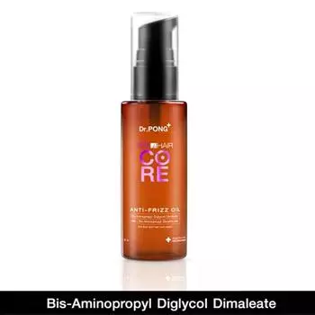 Dr.PONG+ 009 HAIR CORE OIL, масло против вьющихся волос, бис-аминопропилдигликольдималеат, 30 мл. 30 ml.