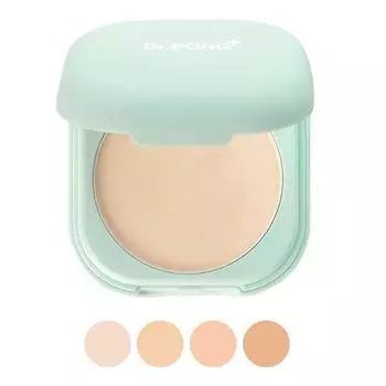 Dr.PONG+ ACNE ACE 002 Разглаживающая пудра с тональным кремом, ниацинамидом, цинком PCA, маслом чайного дерева, транексамовой кислотой, витамином Е, 10 г. Light