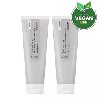 Dr. Seed Black Bean Vegan Hair Loss Treatment Hair Pack, 2 packs, 250ml